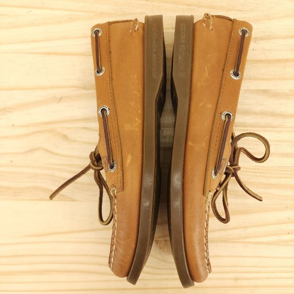 Sperry Women's Classic Boat Shoes Sz 6.5 Brown Leather Chic Outdoor Deck Loafers - Picture 6 of 9